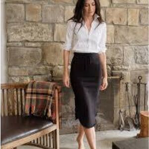 Frank & Eileen donegal unforgettable skirt black in triple fleece S
